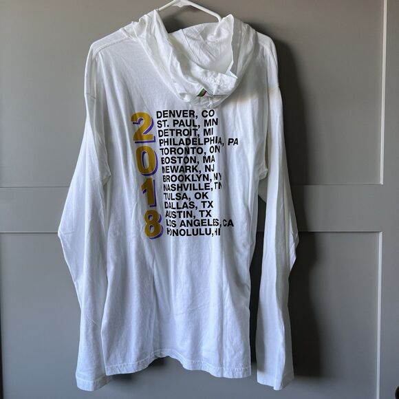 Cross Colours Men Bruno Mars 24k Magic Concert Tour Hoodie Tee Sz M Long Sleeve - Picture 2 of 13